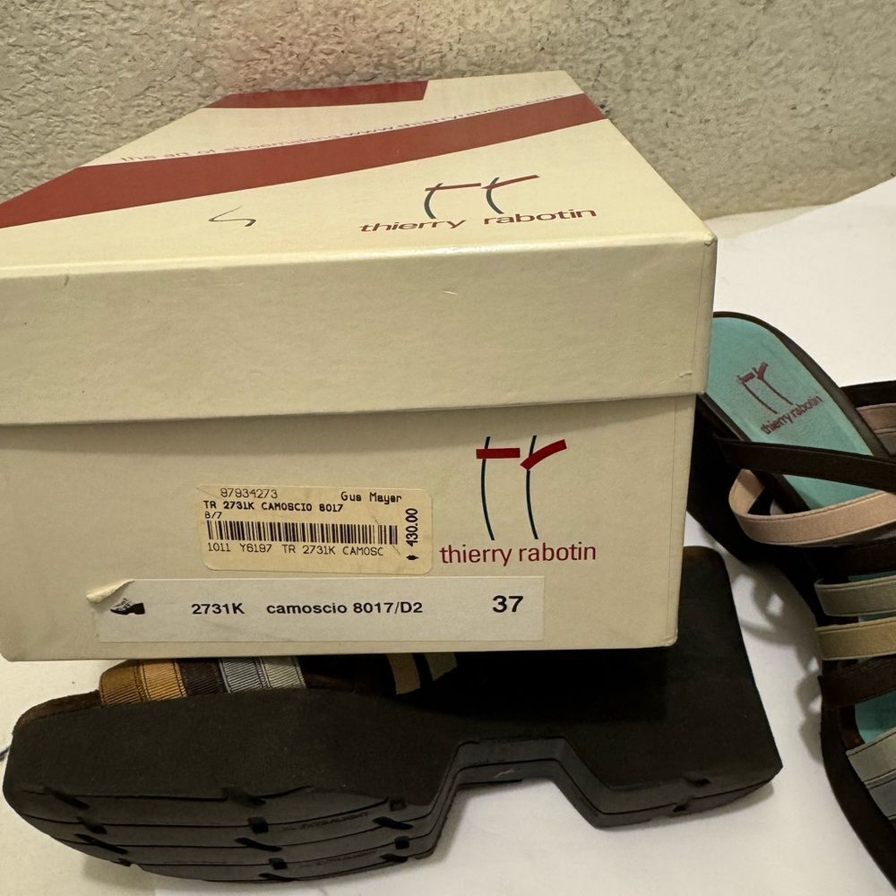 Thierry Rabotin Brown and Tan Sandals - Picture 9 of 9